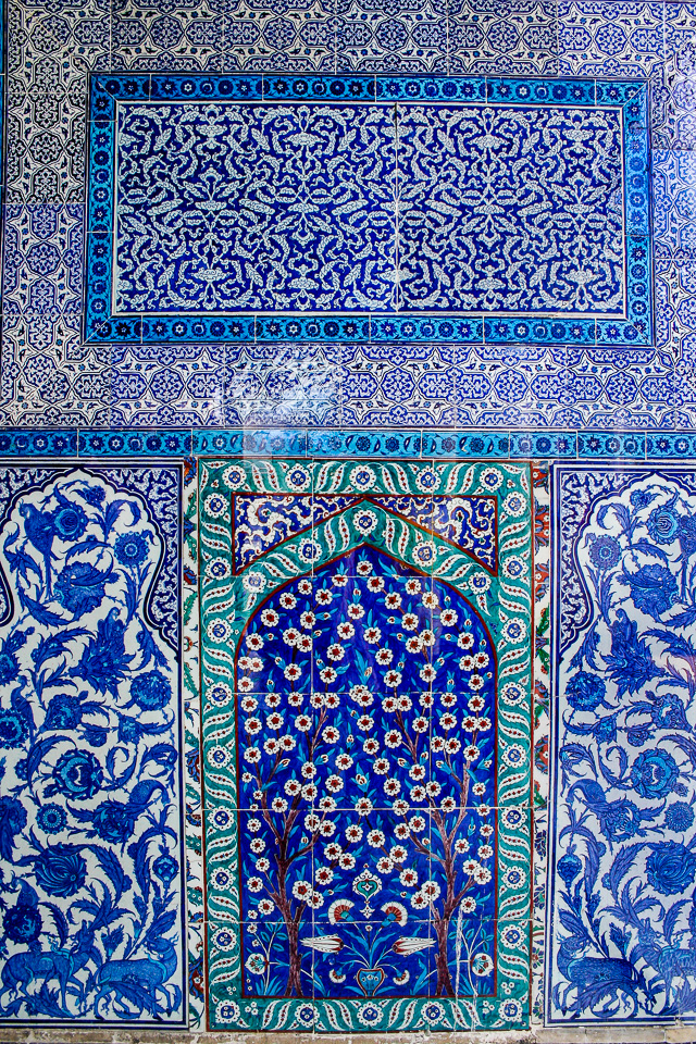 blue tiles in istanbul