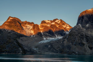 kangerlussuaq fjord gegen 22:30h