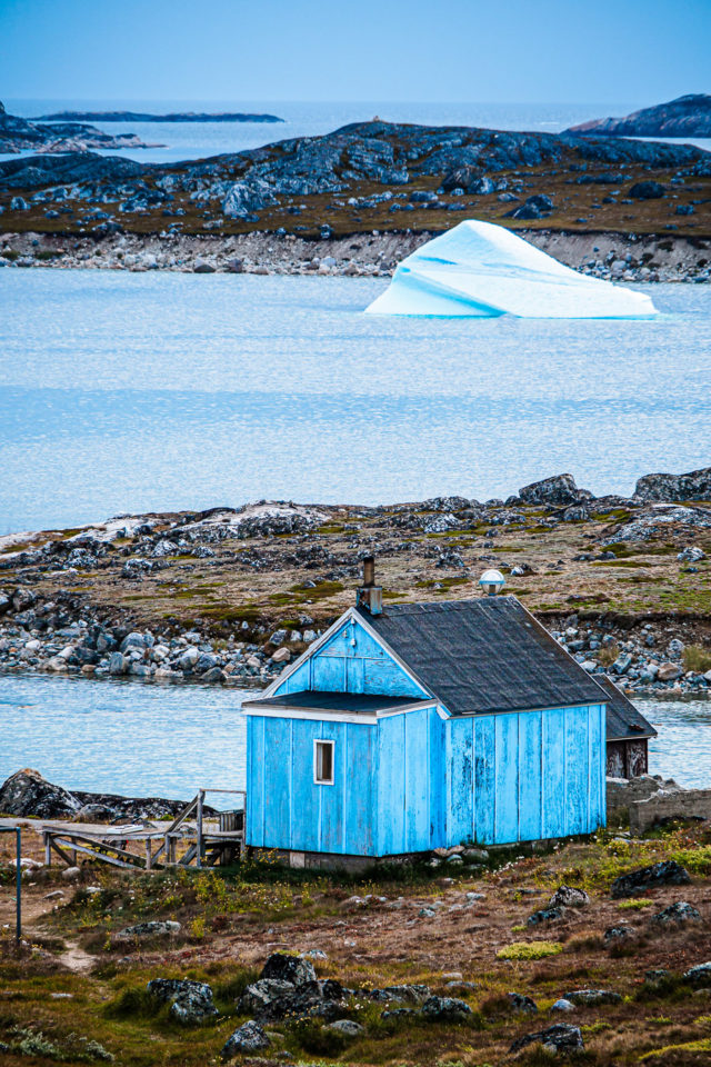 Privater Eisberg. Nanortalik, Südgrönland, Grönlands südlichste Siedlung